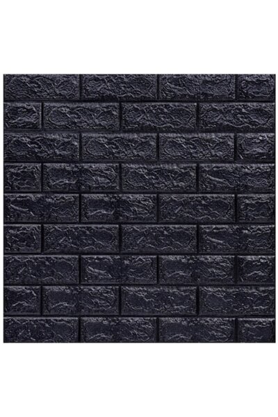 SDEPOT Set de 10 panouri de tapet SDEPOT® - efect de cărămidă neagră