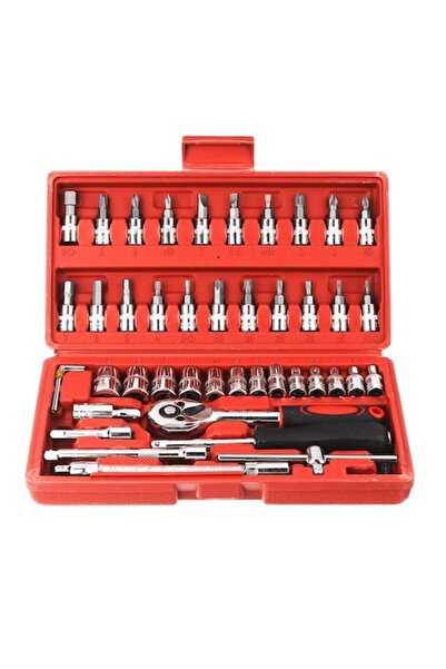 Bigstren Set de 46 de chei tubulare și clichet