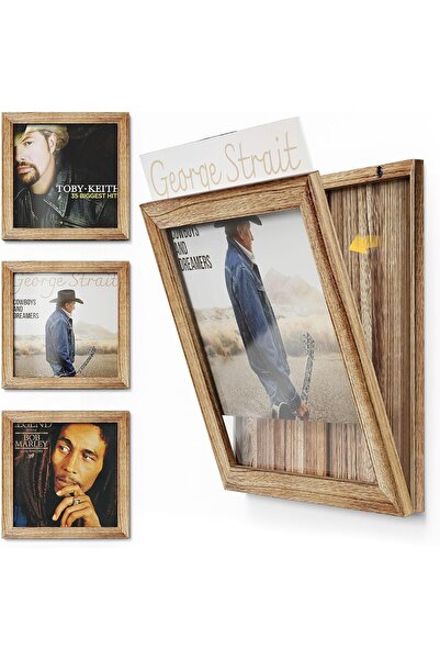 Emfogoo Emfogo Vinyl Record Frame, 3-Pack Album Frames for Vinyl Records Display