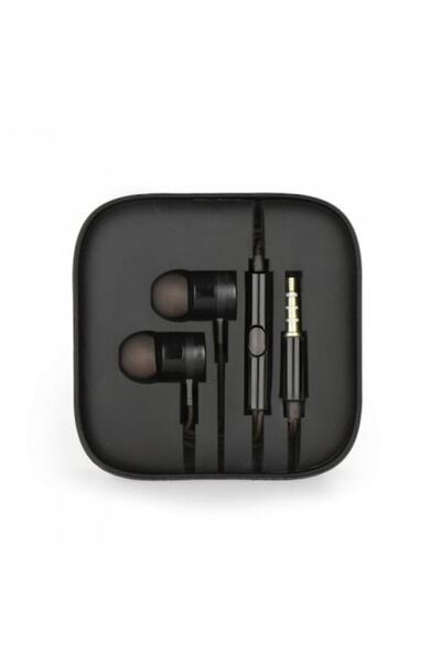 Soundvox Căști IN-EAR metalice cu microfon, negre
