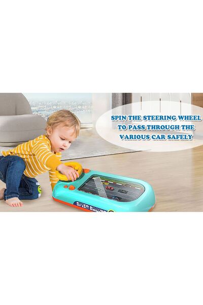 VISURON Jucărie Interactivă Volan Copii 3+ Ani BabyVroom cu Sunete și Viteze ...