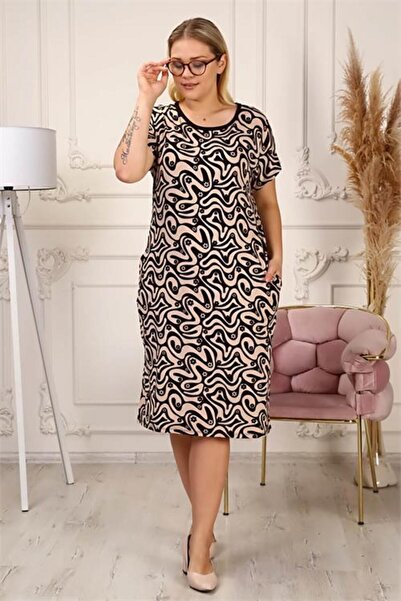 Dipmoda Women's Leopard Midi Length Belted Satin Dress Dprssn51