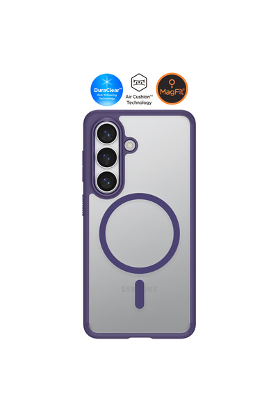 Galaxy S26 ile Uyumlu ince Kılıf Ultra Hybrid MagFit Deep Purple Şeffaf Kapak - ACS11167