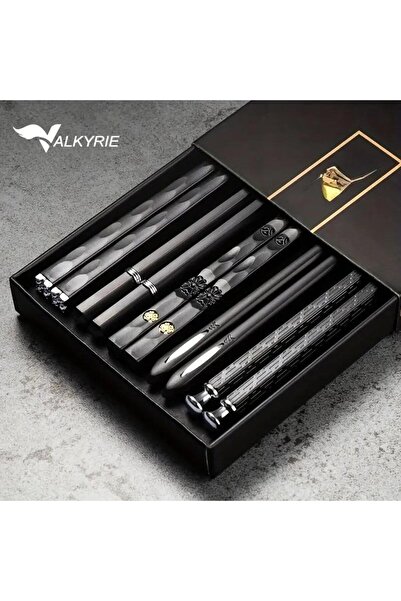 Saatistan Lüks Japon Tarzı 5'li Kaymaz ve Dayanıklı Çubuk Seti