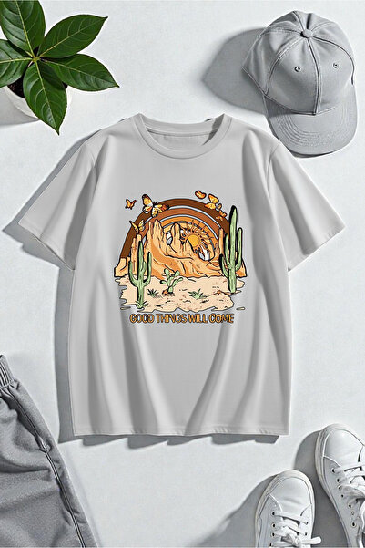 trendypassion Unisex Good Things Will Come Printed Design T-shirt