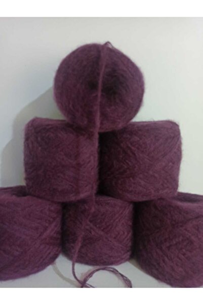 İPEK YÜN İPLİK DÜNYASI Angora Örgü İpi 4 Kat (Patlıcan Mor) 100gr