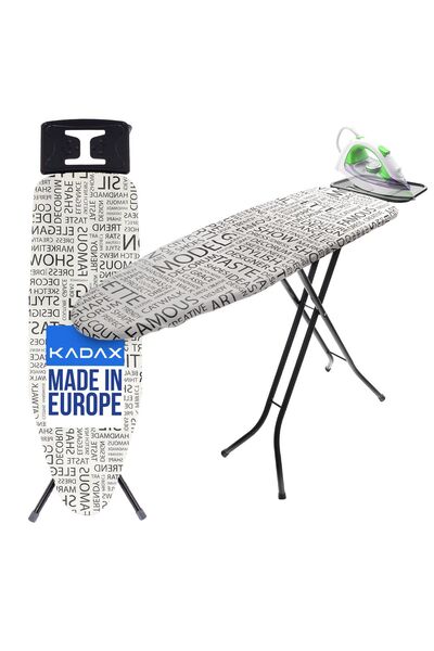 KADAX Masă de călcat pliabilă 110x30cm cu suport standard pentru fier de călcat