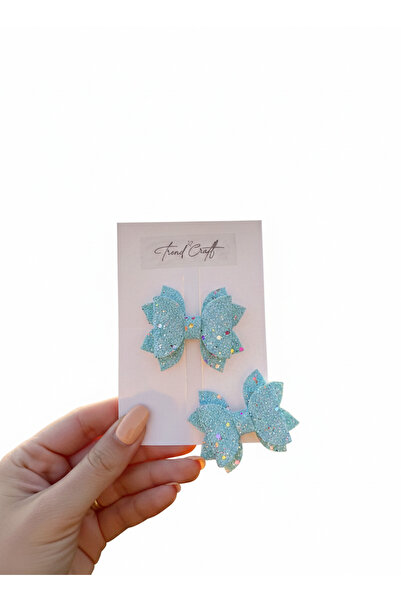TrendCraft Glitter Payetli Fiyonk 2’li Klips Toka