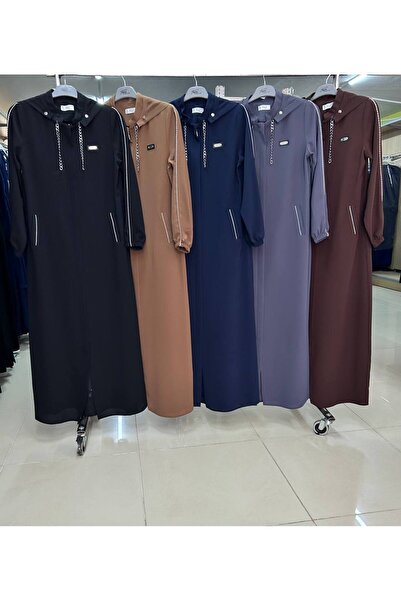 Aryen Hooded Chain Detail Ferace