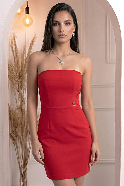 Aysan Moda Kadın Straplez Mini Elbise – Şık Davet & Mezuniyet Elbisesi