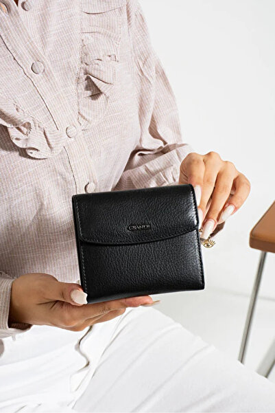 Grande Women's Genuine Leather Wallet Stylish Design Multi-Compartment Portfolio