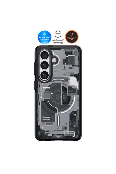 Spigen Galaxy S26 ile Uyumlu ince Kılıf Ultra Hybrid MagFit Zero One Black Şe...