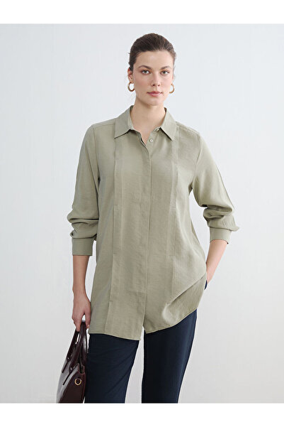 LC Waikiki Green Women's Shirt Tunic