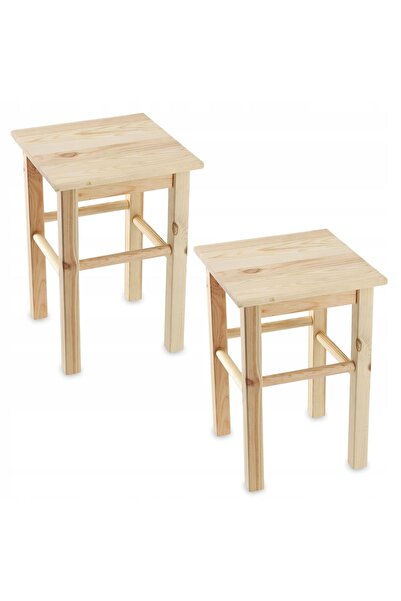 KADAX Scaun de bucătărie din lemn masiv de pin, 43,5 cm