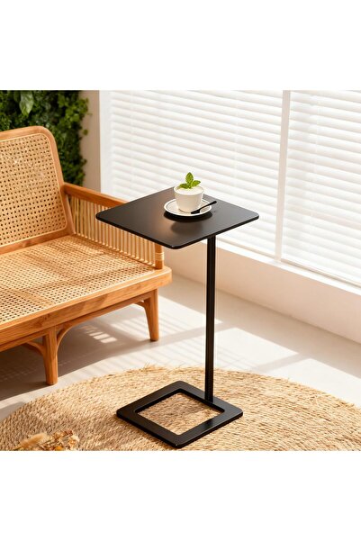 Arabest Small Pedestal Side Table, Weighted Base Drink Table for Sofa and Cha...
