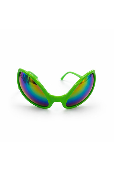 PARTİPORT Alien Party Glasses Rainbow Glass Alien Party Festival Fun Glasses