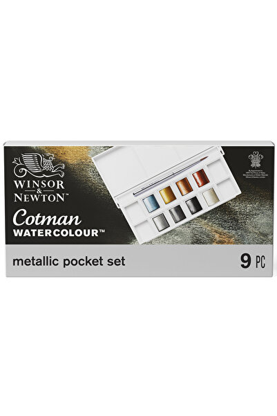 Winsor Newton Winsor & Newton Cotman Sulu Boya Metallic Pocket Set (8 x Yarım...