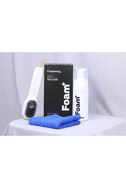Generic Caspreon Premium Foam Cleaner for Shoes, Ready-to-Use Cleaning Kit with Brush and Microfiber Cloth,
