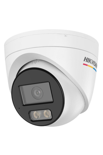 Hikvision Outdoor IP Turret Camera 4MP ColorVu 3.0 2.8mm IR 30m Mic Speaker IP67