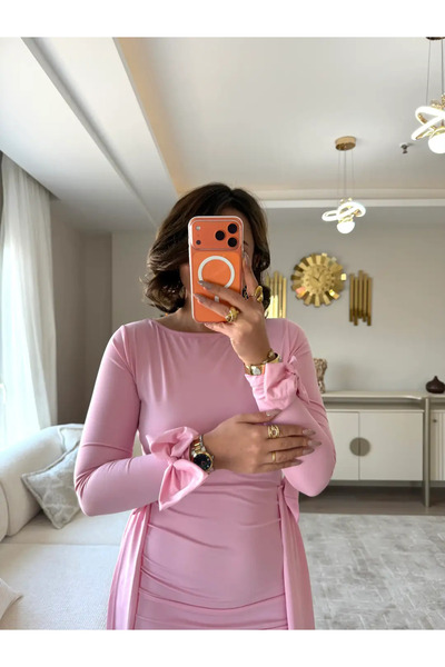 MEHTAP TURHAN Vyna Fiyonk Detaylı Elbise