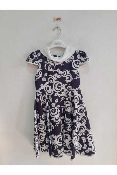 incity Rochie neagră pentru fete imprimeu floral