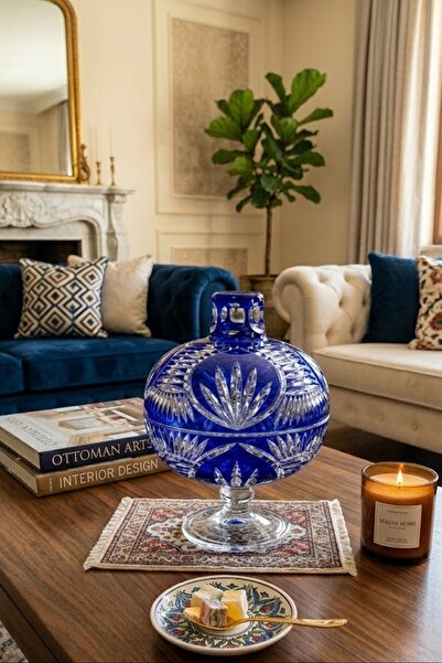 DECOSTYLE Ahu769 Dekorlu Kapaklı Ayaklı Şekerlik – 2 Parça Sunum & Dekor Seti...