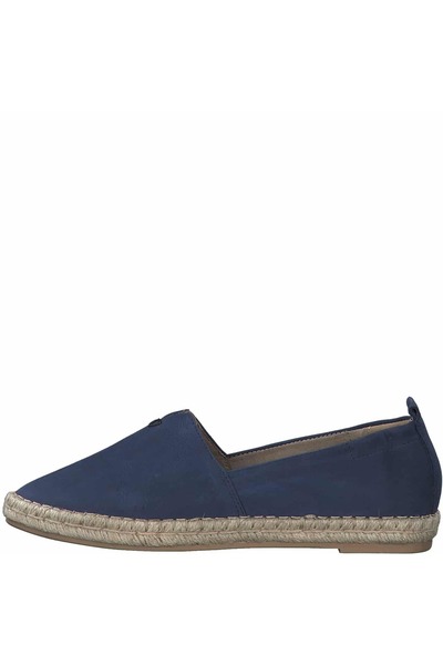 Marco Tozzi Espadrile albastre din nubuc