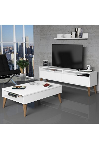 Variant Mobilya Best Tv Ünitesi ve Orta Sehpa Takımı - Beyaz