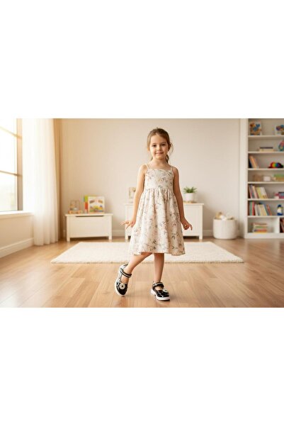 mersin md tekstil شريط فيلكرو للأطفال حذاء مسطح