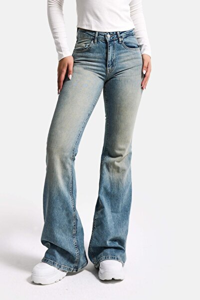 it's basic Ženske A.Tint 4s6-32 mid rise flare fit Elastično tkanina Denim fa...