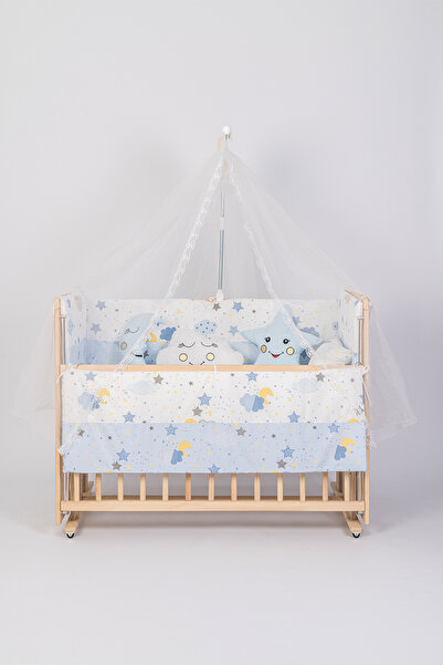 Jasmin Bebe Home Bebek Beşik Uyku Seti 10 Parça Cibinlik ve Aparat Hediyeli