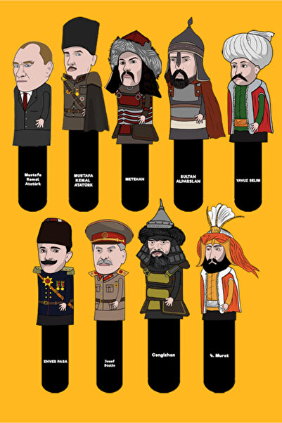 Giz Kitap Yusuf Kayaalp 9-Piece Bookmark Set