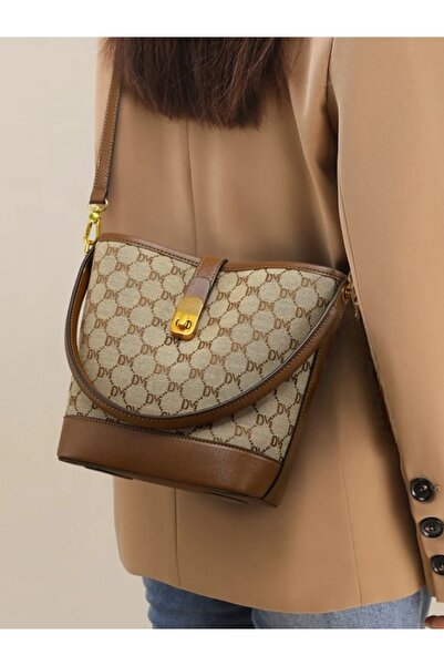 bagsister Korean Style Bucket Bag for Women Large Capacity Tote Shoulder Cros...