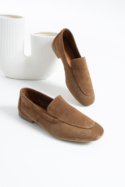 DUXAL SHOES Oliver piele naturală talpă moale piese Femei piele întoarsă bale...