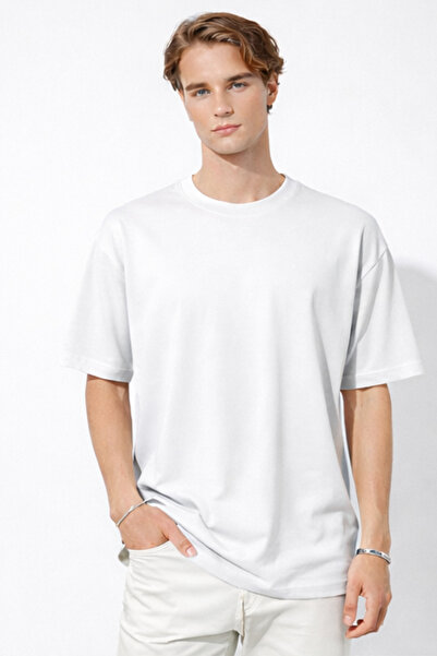 Deep sense supradimensionat basic tricou Tricou confortabil pentru bărbați, p...