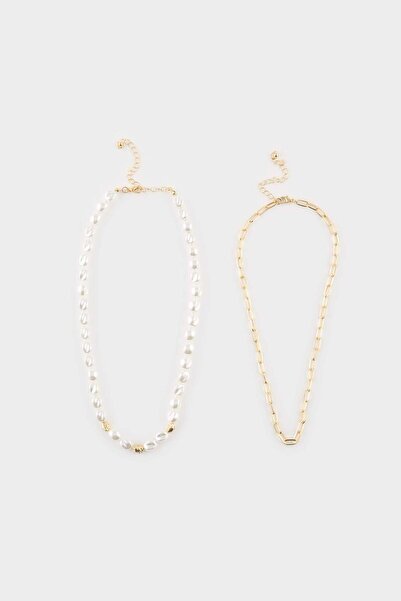 DeFacto Women's 2-Piece Necklace G9823Axns