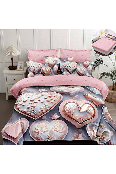 OEM Duvet Cover Set with Stretchy for double bed 2 people, PRV, Finet 4 piece...