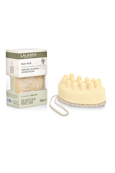 lalanka Kojic Acid Pumpkin Fiber Soap 120Gr