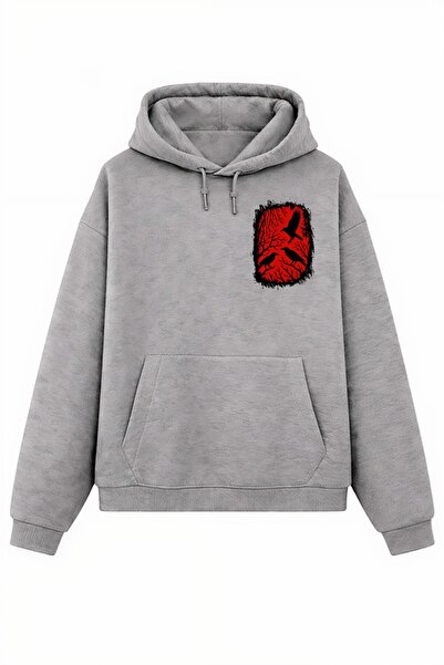 Rabona Fashion Red Raven Sweatshirt / Hoodie (Optional)