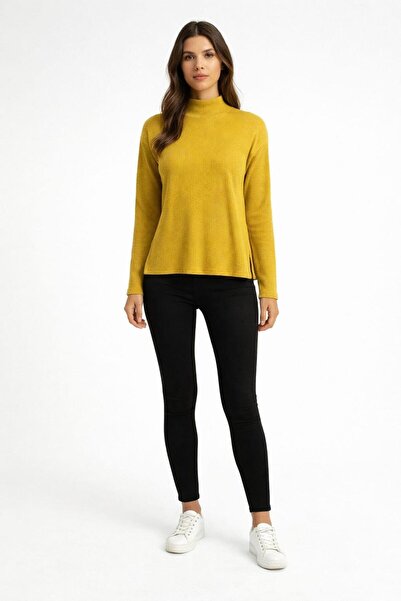 ALEXANDERGARDI Yandan Yirtmaçli Ribbed Knit Tri̇ko (B25-167401)