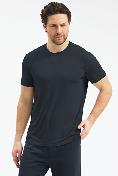 Malabadi تي شيرت رجالي برقبة دائرية من Micro قماش مودال فائق النعومة ومريح لل...