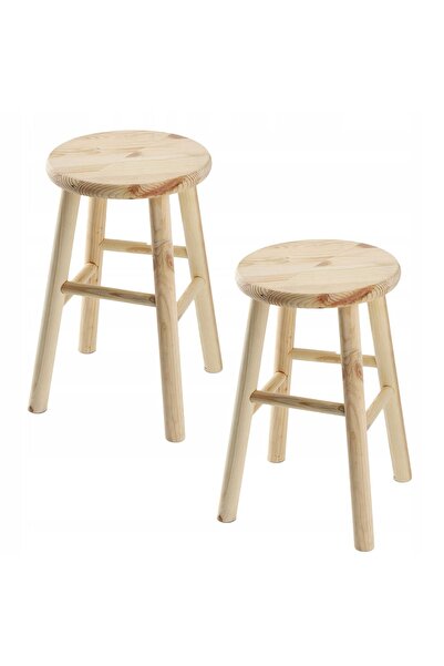 KADAX Scaun de bucătărie din lemn masiv de pin, 46 cm