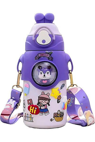 Twisoo زجاجة ماء للأطفال برسومات أرنب كرتونية لطيفة