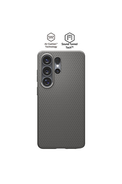 Spigen Galaxy S26 Ultra ile Uyumlu ince Kılıf Liquid Air Marble Gray Dokulu Y...