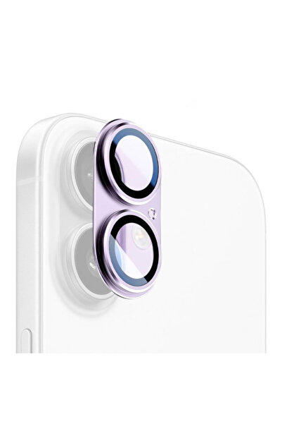 VERTEK Kit de protectie Camere, Metalic, Full Cover pentru iPhone 17, Mov