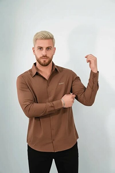 Hersley الموسم الجديد قماش مودال منسوج قميص رجالي