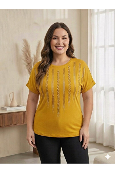 Vinola Plus Size Viscose Combed Fabric Comfortable Cut High Quality Stone Det...