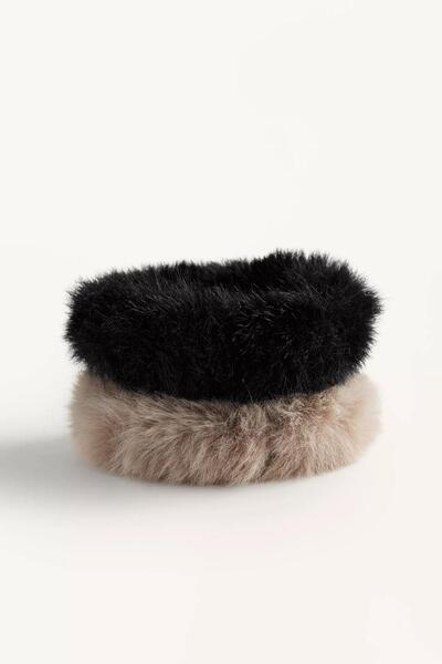 New Obsessions Puf pernata kopča za bagel, 2 komada