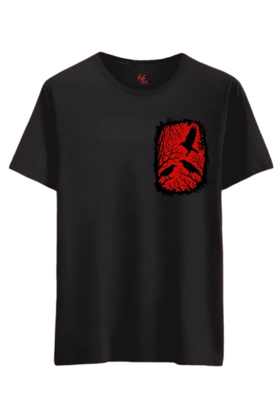 Rabona Fashion Μπλουζάκι Red Sky Raven / Αμάνικο Φανελάκι (Προαιρετικό)