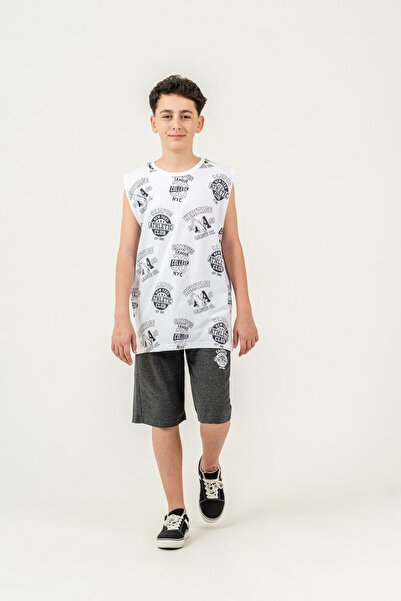 Mışıl Kids Ανδρικό σορτς για αγόρια Top Athlete All Area με τύπωμα Lower Capr...